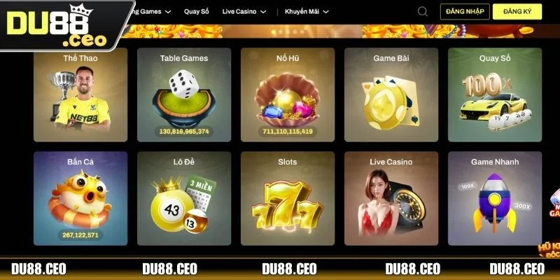Giới thiệu DU88 Sân chơi sở hữu kho game đỉnh cao với hàng trăm trò chơi hấp dẫn