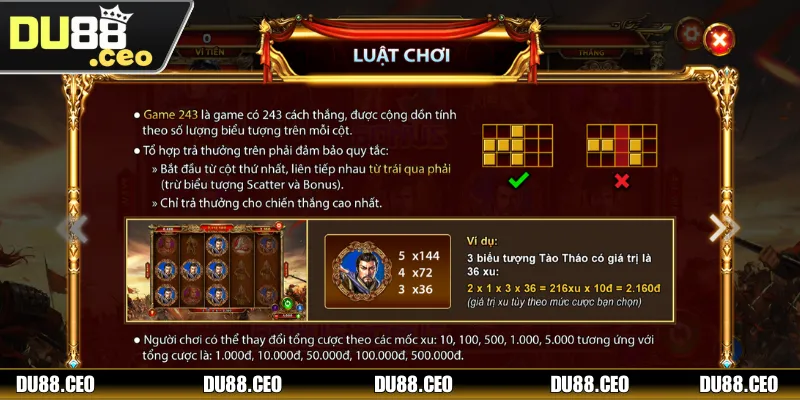 Game có nhiều dòng thanh toán để tăng tỷ lệ trúng thưởng